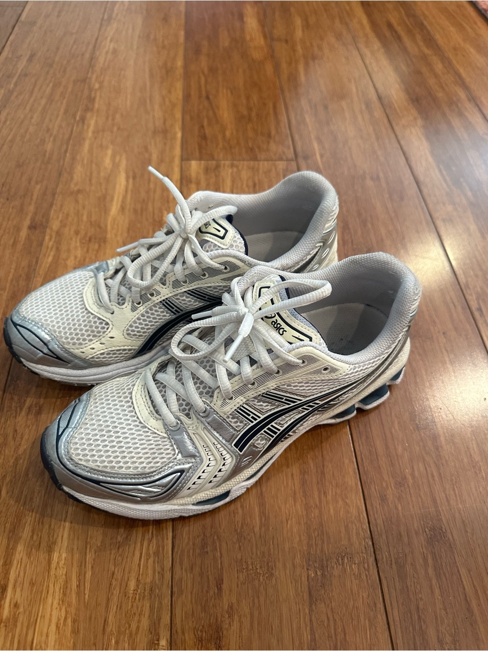 ASICS Women’s Gel-Kayano 14 White/Midnight - Picture 6 of 10